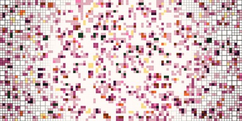 Fototapeta premium Abstract colorful canvas square geometric seamless pattern background