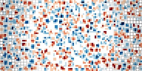 Abstract colorful canvas square geometric seamless pattern background