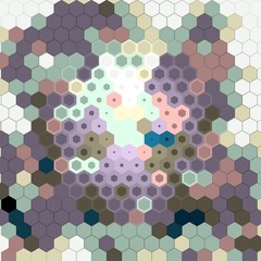 Abstract colorful canvas square geometric seamless pattern background