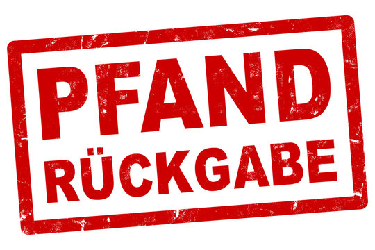 nlsb1072 NewLongStampBanner nlsb - german banner (deutsch) text - Pfandr&uuml;ckgabe: Stempel / einfach / rot / Vorlage - 1komma5zu1 - new-version - xxl g8392