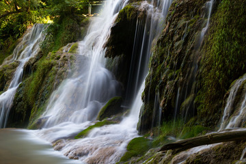 Nature landscape of Krushuna waterfalls. Long exposure.
