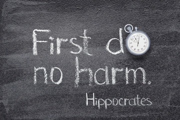 do no harm Hippocrates