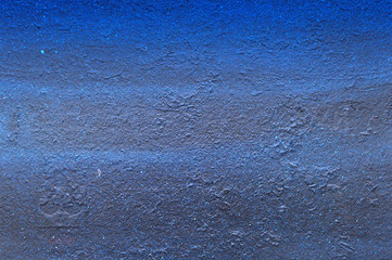 Old stone vintage wall: blue colors. Banner and copy space for your text or design. Rough texture plaster wall surface close up. Old stucco texture.