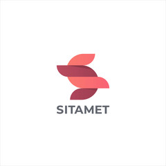 Obraz premium Abstract letter S logotype. Modern logo idea sign. Universal emblem vector icon.
