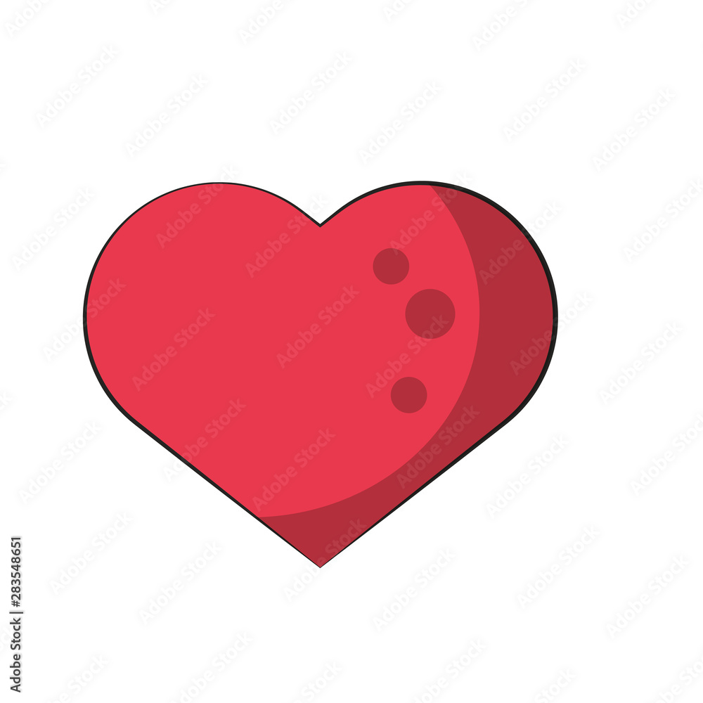 Canvas Prints love heart romantic icon cartoon