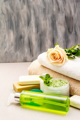 Healthy and beauty spa flower concept