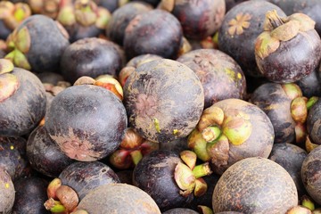 Mangosteen fruit is delicious at street food