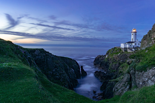 Fanad Head lighthouse sits on the western shore of the Peninsula and was voted the world's 2nd most beautiful lighthouse after Lindau Lighthouse in Germany by Metal Floss in 2013.