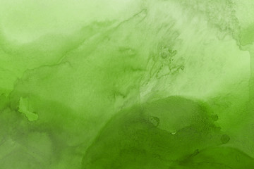 Ręcznie malowane tła atramentu alkoholu. Streszczenie delikatna zielona tekstura. Współczesna tapeta. - 283556056