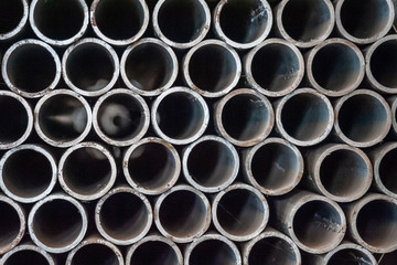 Metal pipe for scaffolding and formwork