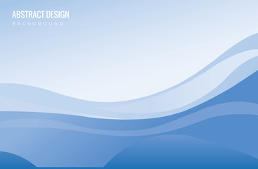 Abstract Blue Wave Set on Transparent Background. Vector 