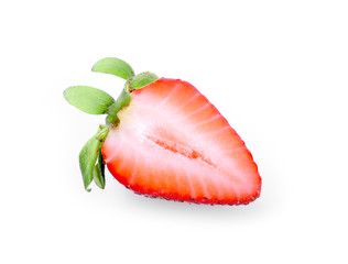 Strawberry isolated on white background.