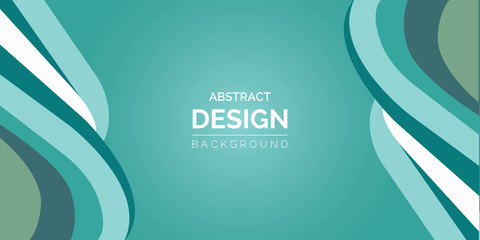 Abstract background green curve and layed element vector illustration 
