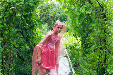 girl in the rain
