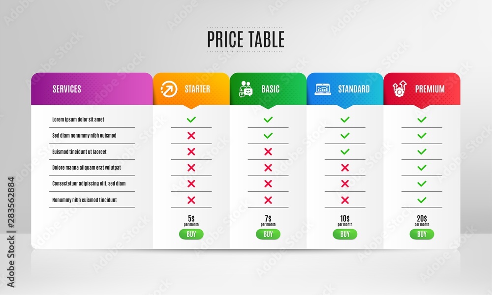 Poster web analytics, communication and direction icons simple set. pricing table, price list. seo gear sig