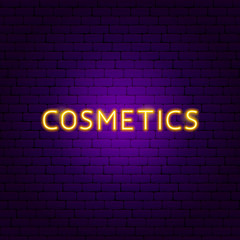 Cosmetics Neon Text