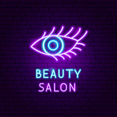 Beauty Salon Neon Label