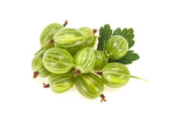 Fresh ripe green sweet gooseberry