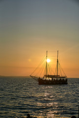 Fototapeta na wymiar Sunset in Zadar. Croatia. Europe