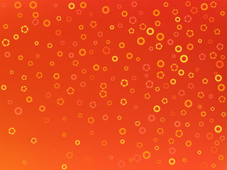 Red autumn background for greeting card, festive, invitation. Vector.