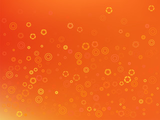 Orange autumn background for greeting card, festive, invitation.