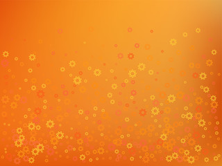Orange yellow autumn background for greeting card, festive, invitation. Vector.