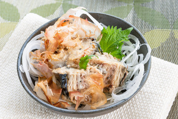 鯖の水煮オニオン