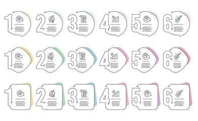 Feather, Share idea and Employee line icons set. Infographic timeline. Electric guitar, Dollar exchange and Graph chart signs. Copyright page, Solution, Cogwheel. Musical instrument. Vector