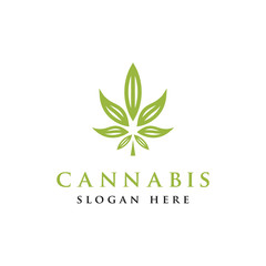 Marijuana Design Logo health icon, Vector Template - Vector
