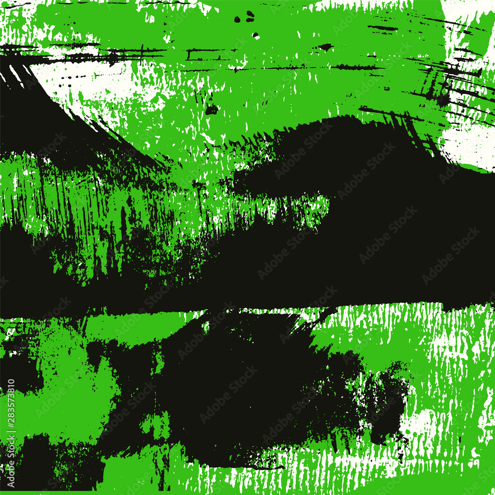 Poster abstract grunge vector background. color composition of irregular overlapping graphic elements.