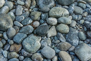 Round River Rocks Background
