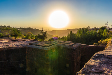 Church of St. George (Bete Giyorgis), Lalibela, Ethiopia.