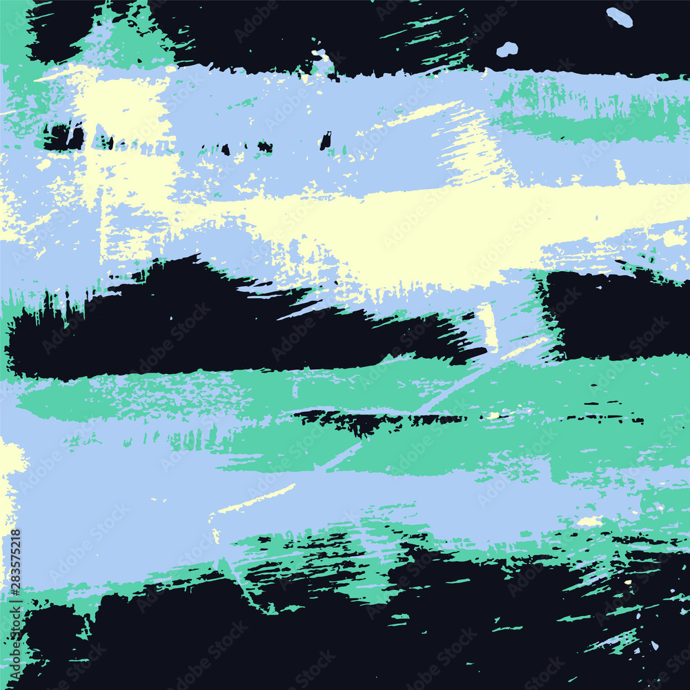 Aufkleber abstract grunge vector background. color composition of irregular overlapping graphic elements.