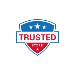 Trusted Store Logo Design Vector Template