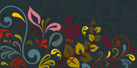  Ornament, background. Vector graphics. Beautiful, rich. Perhaps suitable for a banner.