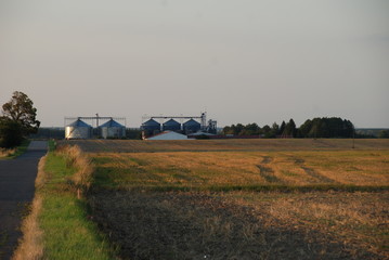 podlaska farma po żniwach