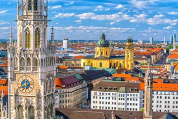Munich skyline with  Marienplatz town hall © f11photo