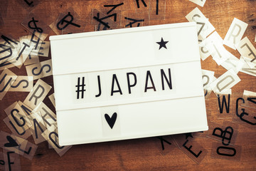 Hashtag Japan on Lightbox