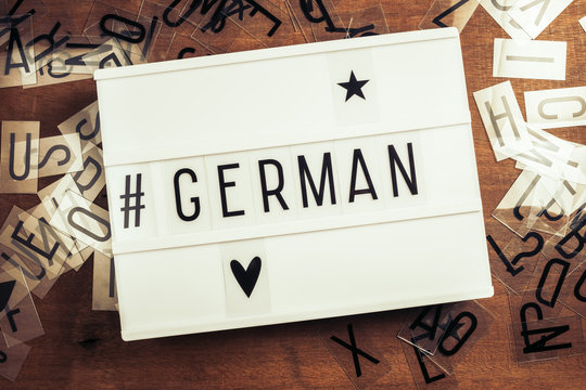 Hashtag German on Lightbox