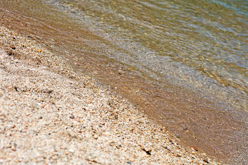 Beach macro clean waters Athens summer background fifty megapixels