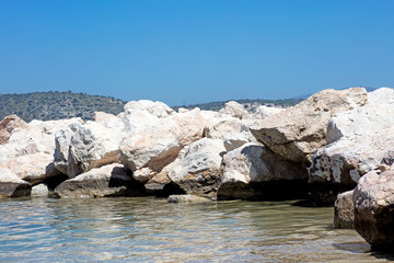 Beach macro clean waters Athens summer background fifty megapixels