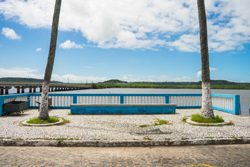 A view of the promenade by the Santa Cruz Canal in Itapissuma - Pernambuco, Brazil