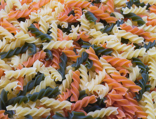 Coloured Pasta Background