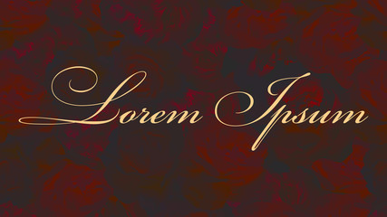 Web vector background 1920, 1080 px.Web background with beautiful roses .Red color roses