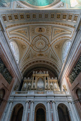 Interior shot of the Esztergom Basilica in Hungary.
