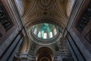 Fototapeta premium Interior shot of the Esztergom Basilica in Hungary.