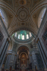 Fototapeta na wymiar Interior shot of the Esztergom Basilica in Hungary.