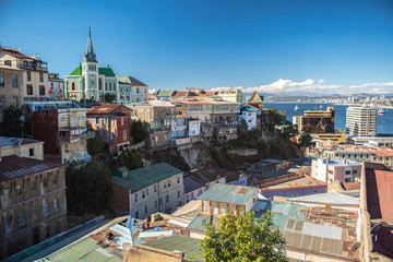 panoramic view of valparaiso chile