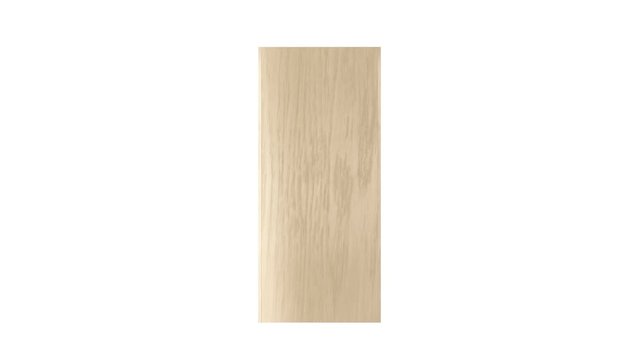 Empty wooden wardrobe spins on white background