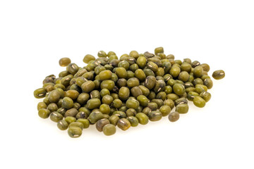 Dry raw beans mung for cooking